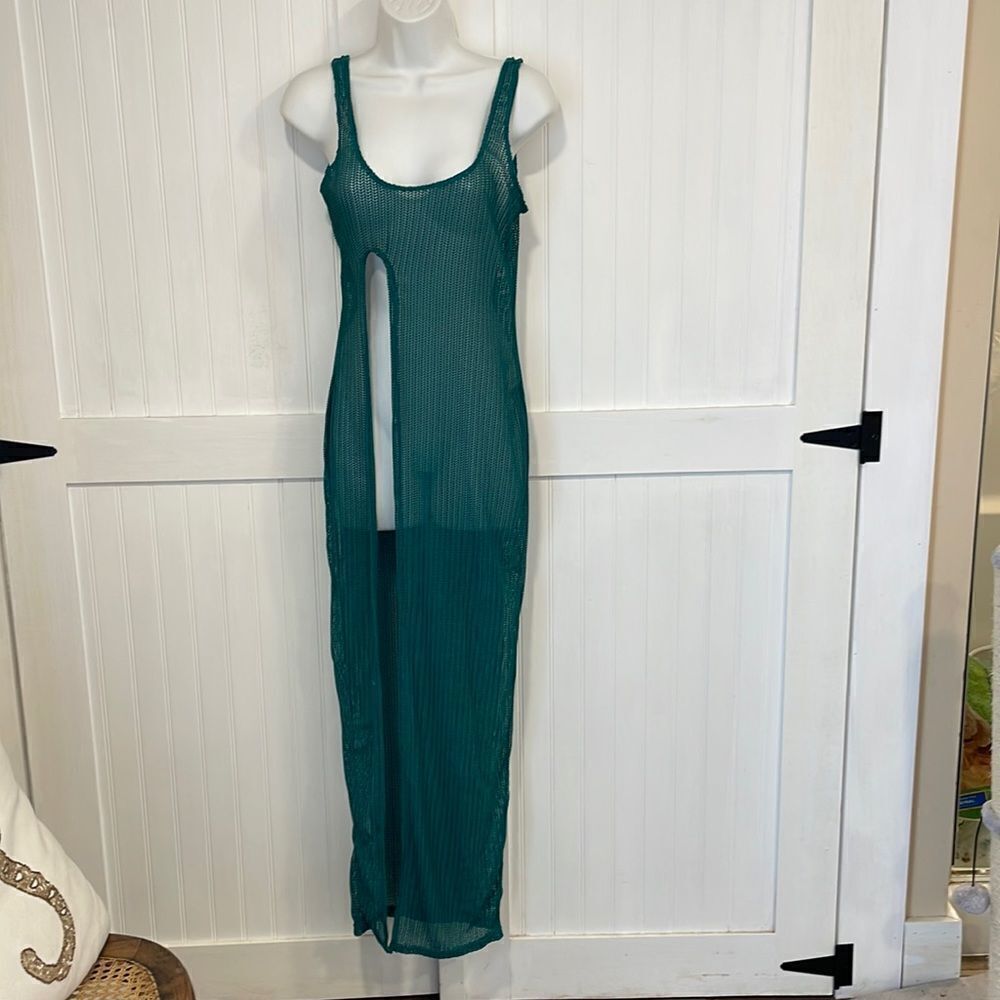 ICONSWIM phoenix, green beach dress/coverup size M